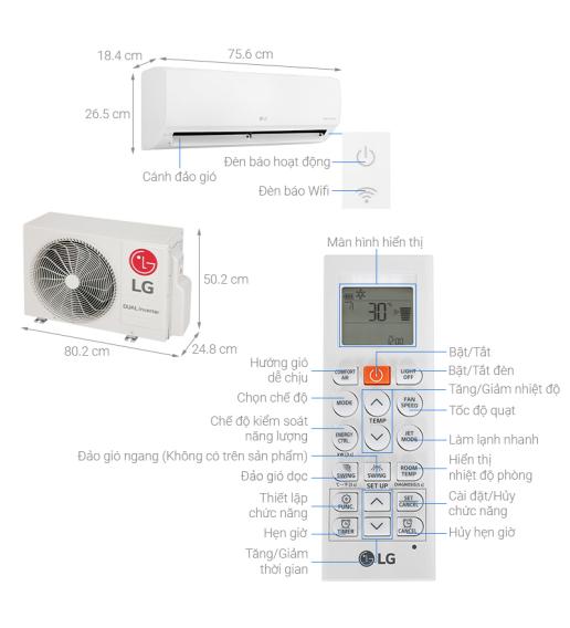 Máy Lạnh LG Inverter 1 Hp