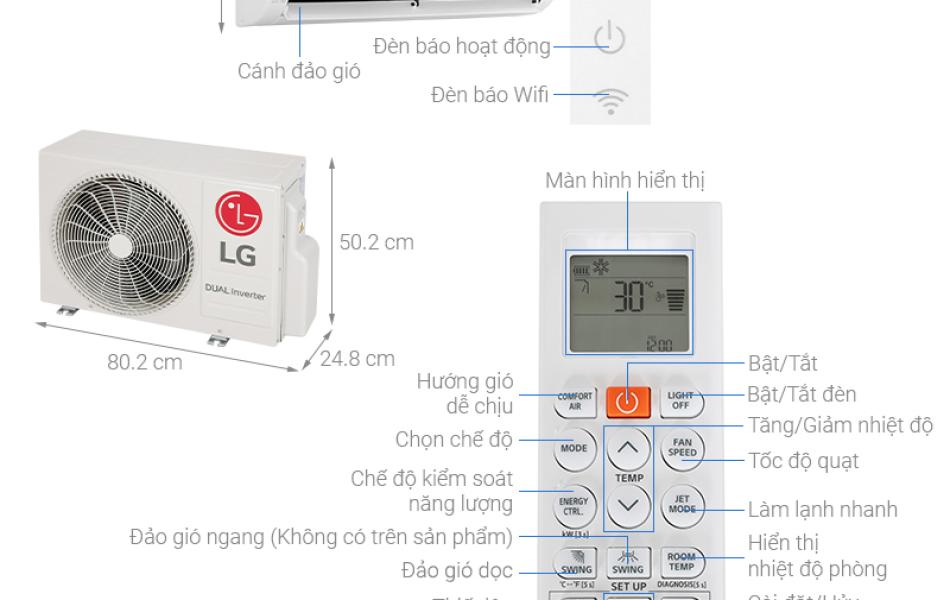 Máy Lạnh LG Inverter 1 Hp